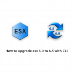 How to upgrade esx 6.0 to 6.5 with CLI