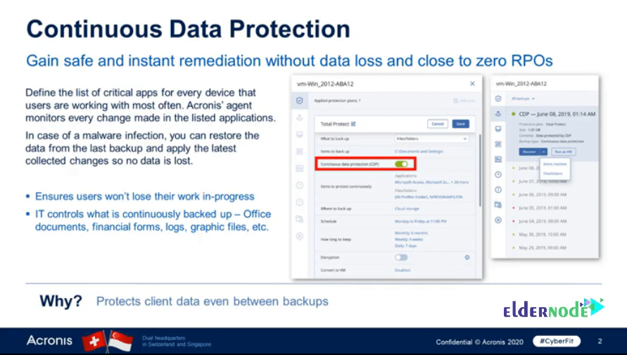 Continuous data protection
