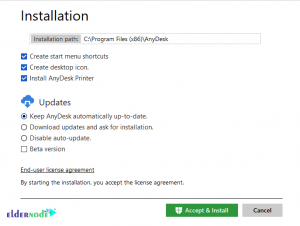 allow install and download anydesk