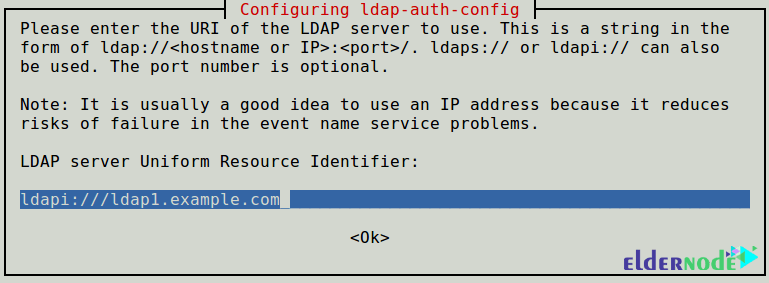 set LDAP URL