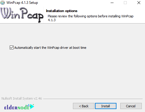 installing winpcap