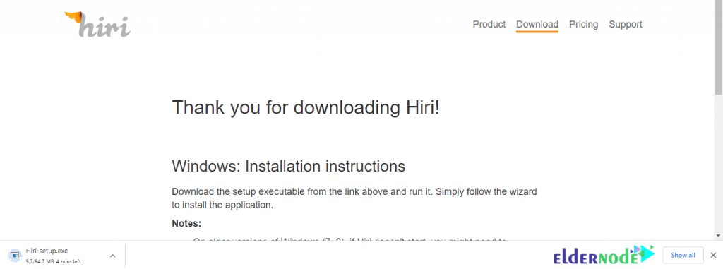 downloading Hiri