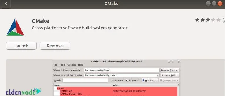 CMake application