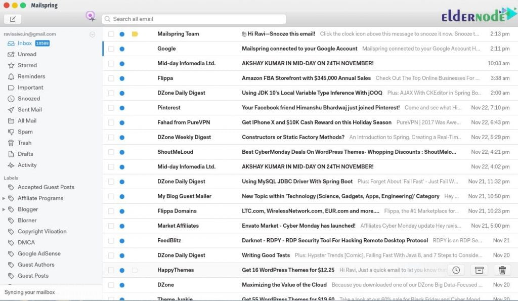 mailspring read receipts