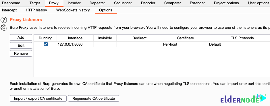 how to check proxy listener running - How to Setup proxy on Burp Suite