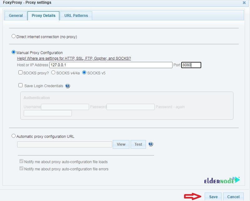 configure foxyproxy for burp suite