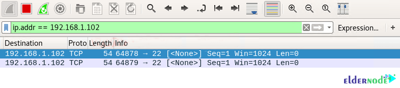 null scan with wireshark