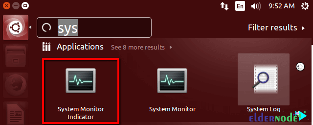 how to start indicator system monitor