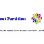 How To Resize Active Root Partition On CentOS
