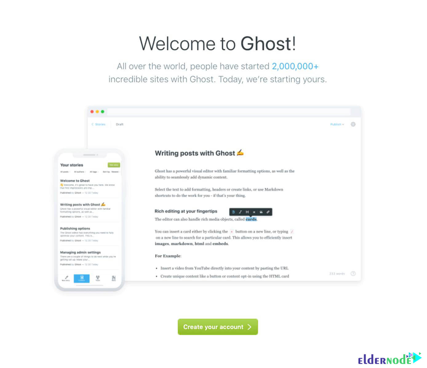 Tutorial Install and Configure Ghost on Ubuntu 20.10 - Eldernode Blog