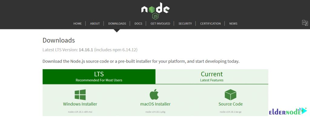 how to download nodejs on windows