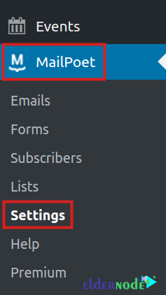 mailpoet settings