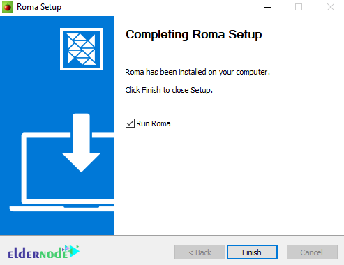 how to install roma