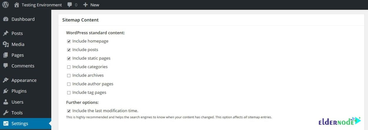 Sitemap Content