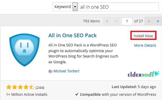 Install all in one SEO