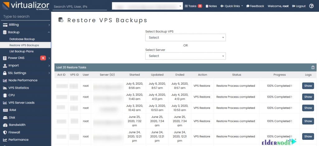 How to Restore VPS