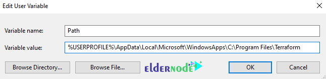 esit path to install terraform on windows