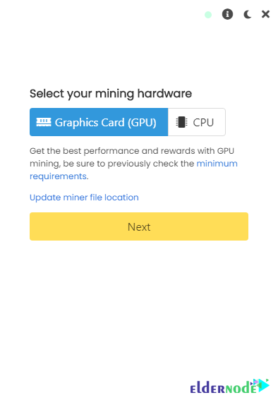 how to choose one of the Graphics card (GPU) or CPU