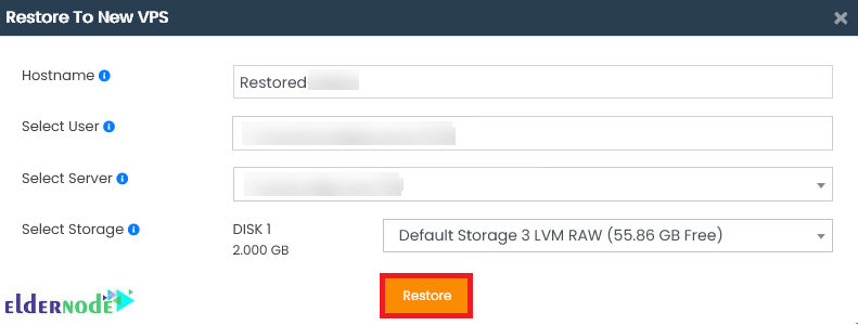 Restore to new Server