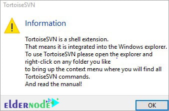 how to fix the warning message of TortoiseSVN
