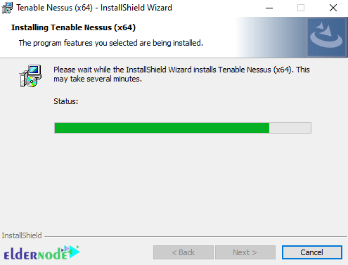 nessus installation progress on windows