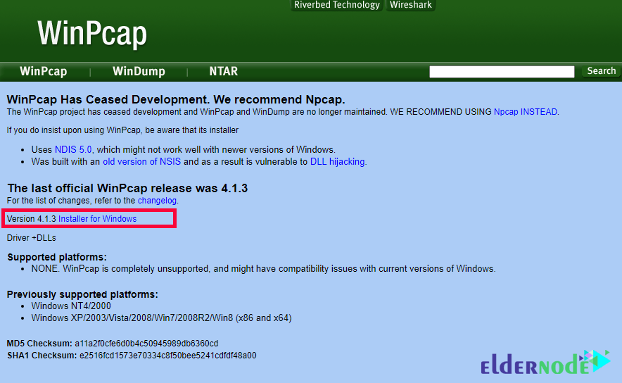 how to download winpcap