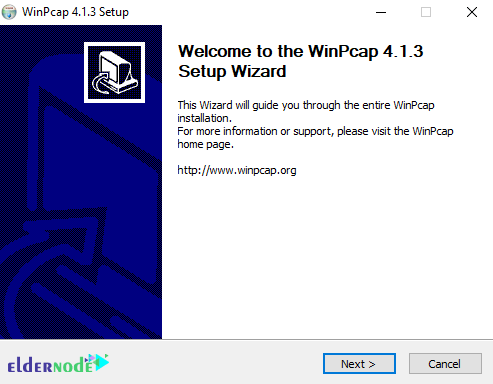 installing progress of winpcap