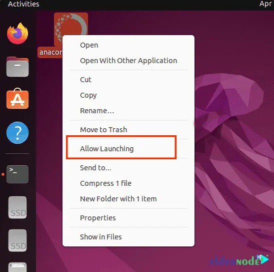Allow-Launching-Desktop-shortcut - Setup Anaconda On Ubuntu 22.04