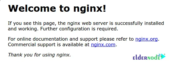 nginx landing page on ubuntu 22.04