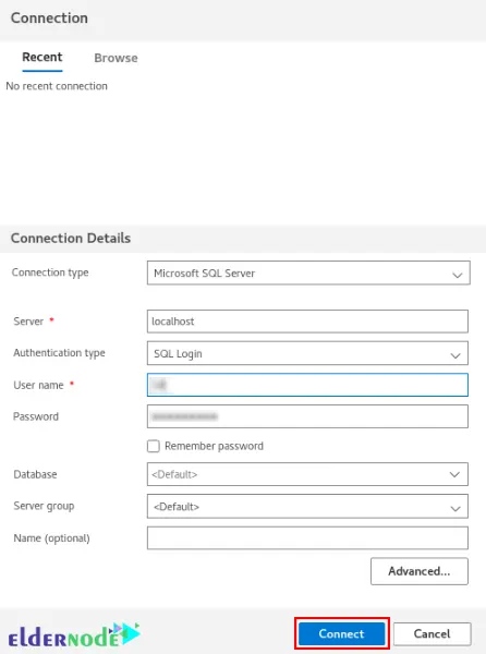 Provide-SQL-server-connection