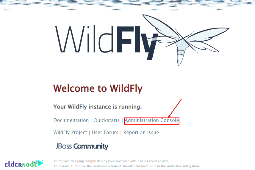 Welcome-page-WildFly