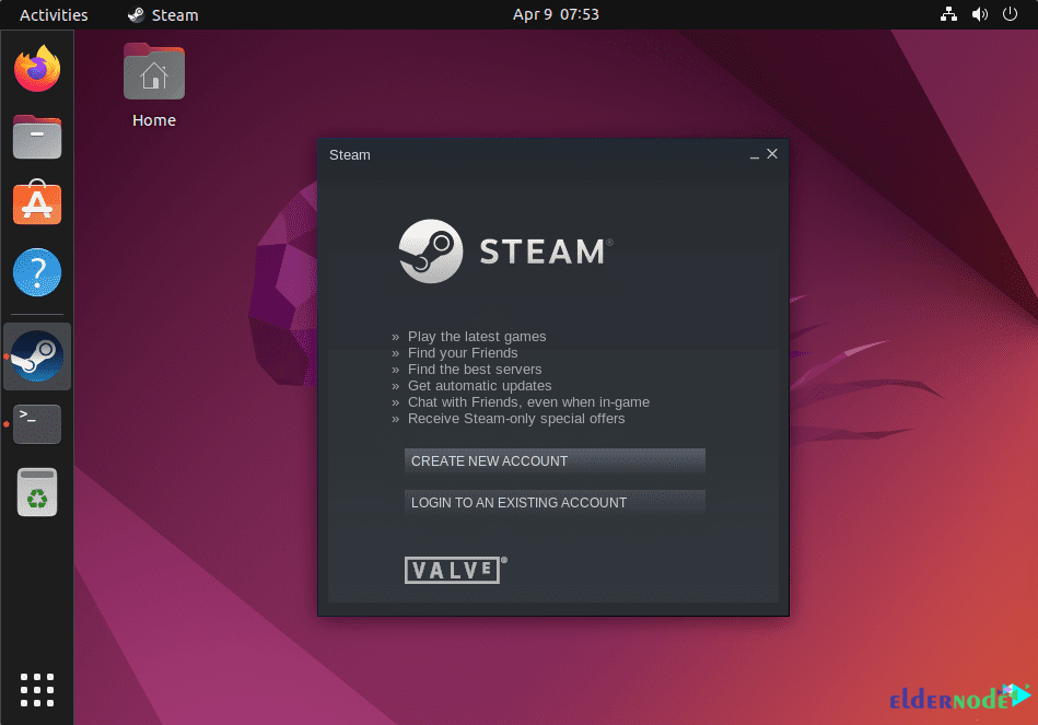 create-Steam-account on ubuntu 22.04