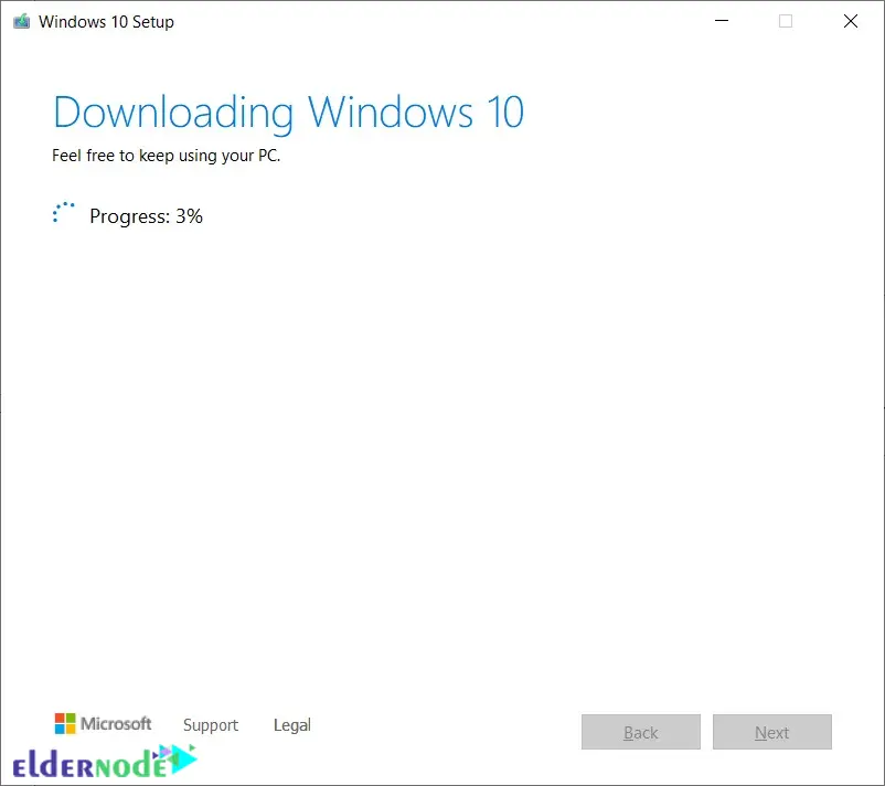 Downloading-windows-10