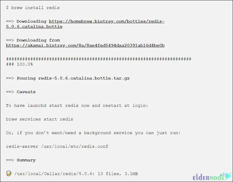 Install-Redis-on-mac-using-Homebrew