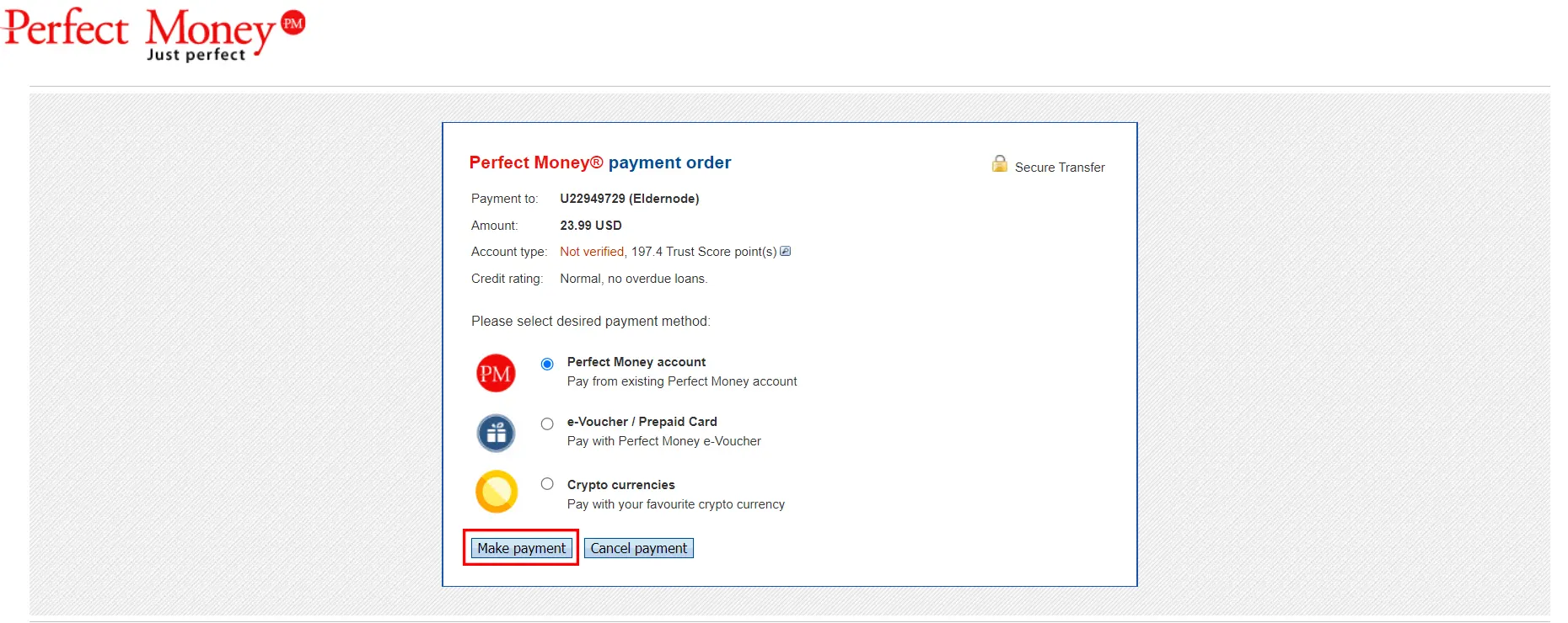 Eldernode-make-PerfectMoney-payment Eldernode-make-PerfectMoney-payment