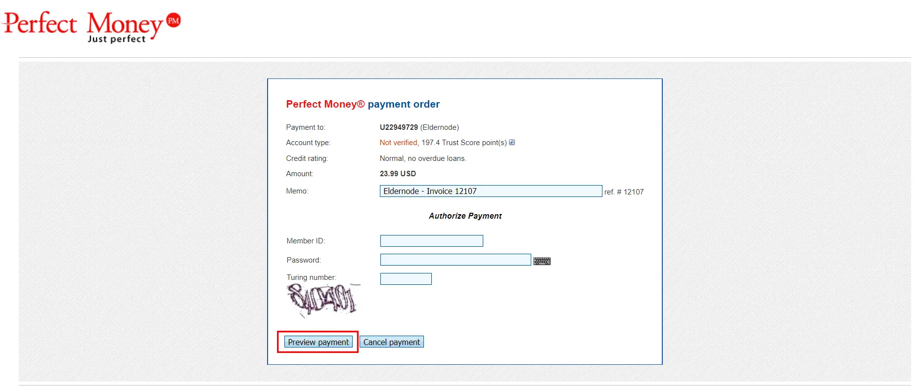 Eldernode-preview-PerfectMoney-payment Eldernode-preview-PerfectMoney-payment