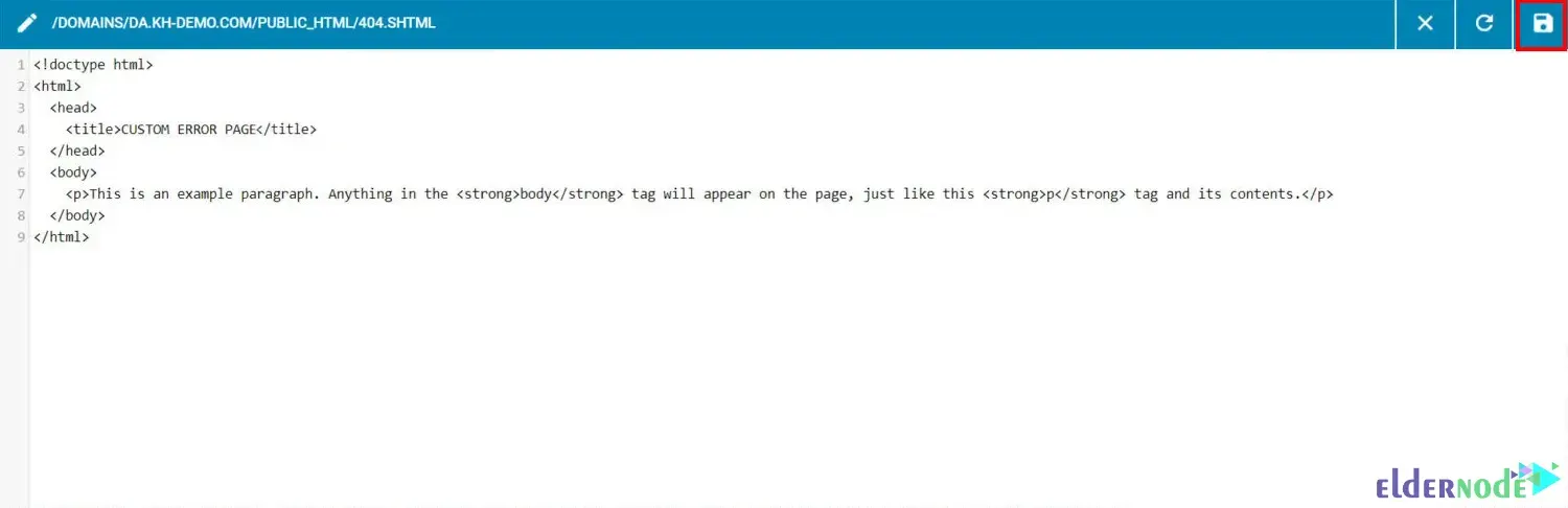 Paste-the-Custom-Error-Page-Code