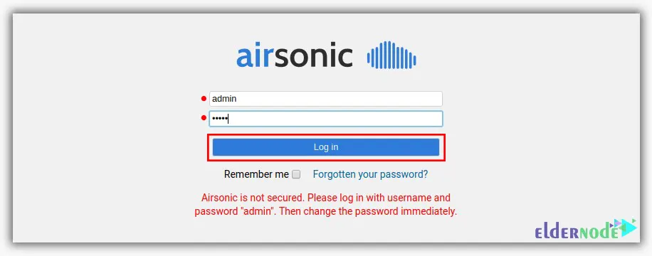 Login-to-Airsonic