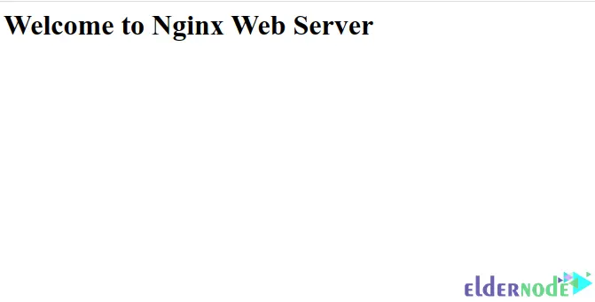 Nginx-virtual-host-test-page