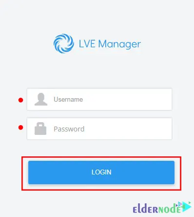 Login-CloudLinux-LVE-manager