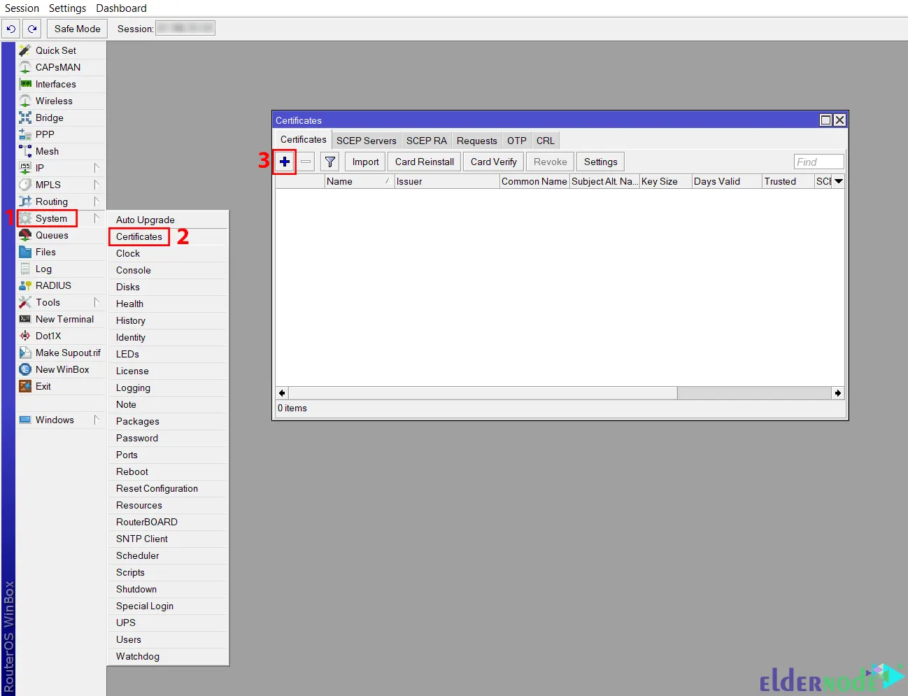 Open-new-certificate-window
