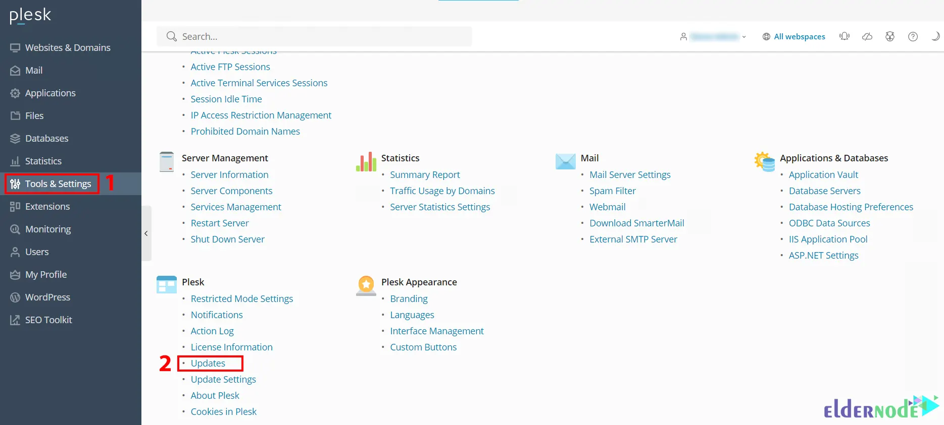 Plesk-Firewall-updates