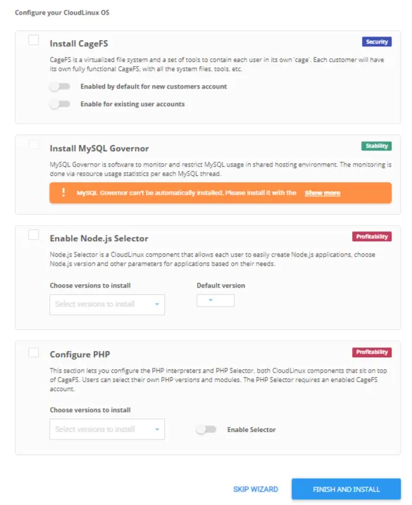 CloudLinux-configuration-wizard