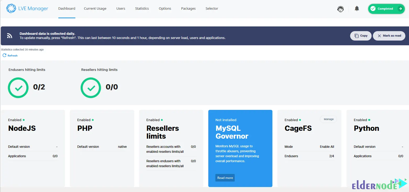 Cloudlinux-LVE-manager- Install CloudLinux for InterWorx
