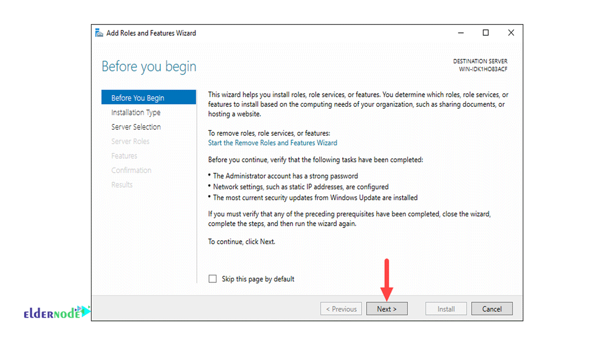 add roles and features